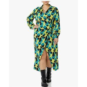 NEW TEREA Women's Raina Draped Crossover Maxi Dress 2X